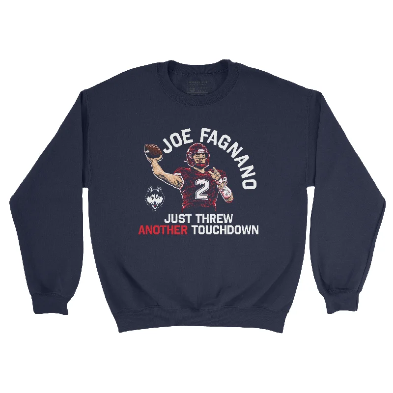 long sleeve shirt for women-EXCLUSIVE RELEASE: Joe Fagnano 5 TD Navy Crew