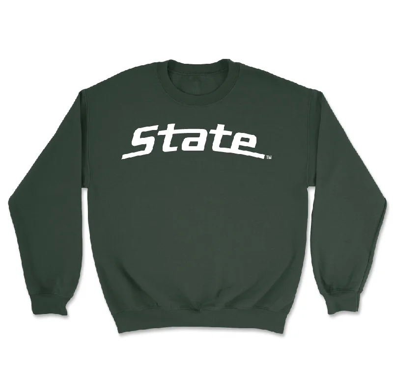 long sleeve zip hoodie-Green Football State Crew - Alex VanSumeren