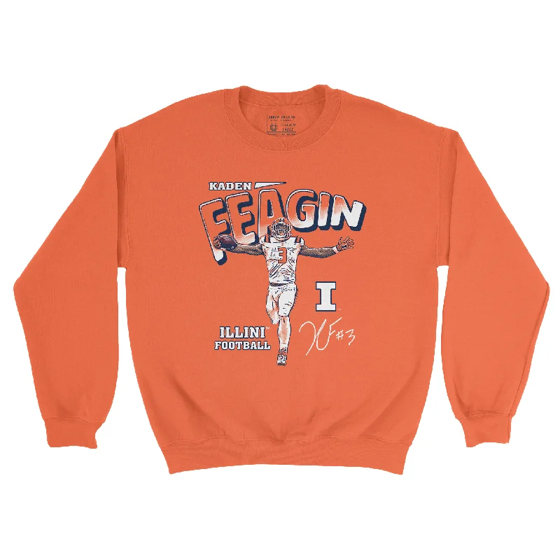 long sleeve activewear-EXCLUSIVE RELEASE: Kaden Feagin Classics Orange Crew