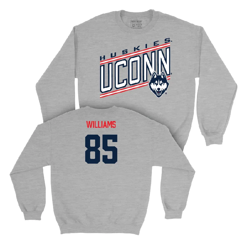 long sleeve athletic wear-Sport Grey Football Vintage Crewneck - Teddy Williams