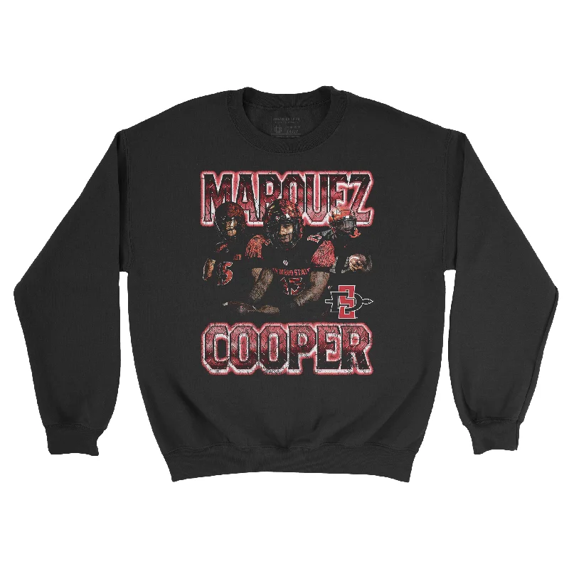 long sleeve office shirt-EXCLUSIVE RELEASE - Marquez Cooper Throwback Black Crew