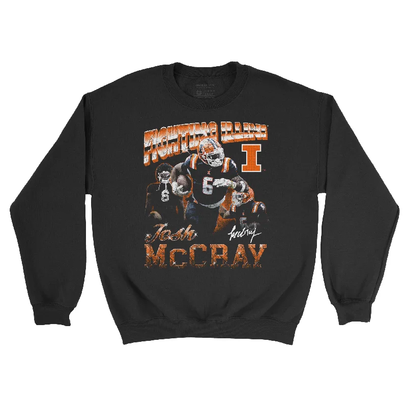 long sleeve cotton shirt-EXCLUSIVE RELEASE: Josh McCray Throwback Black Crew