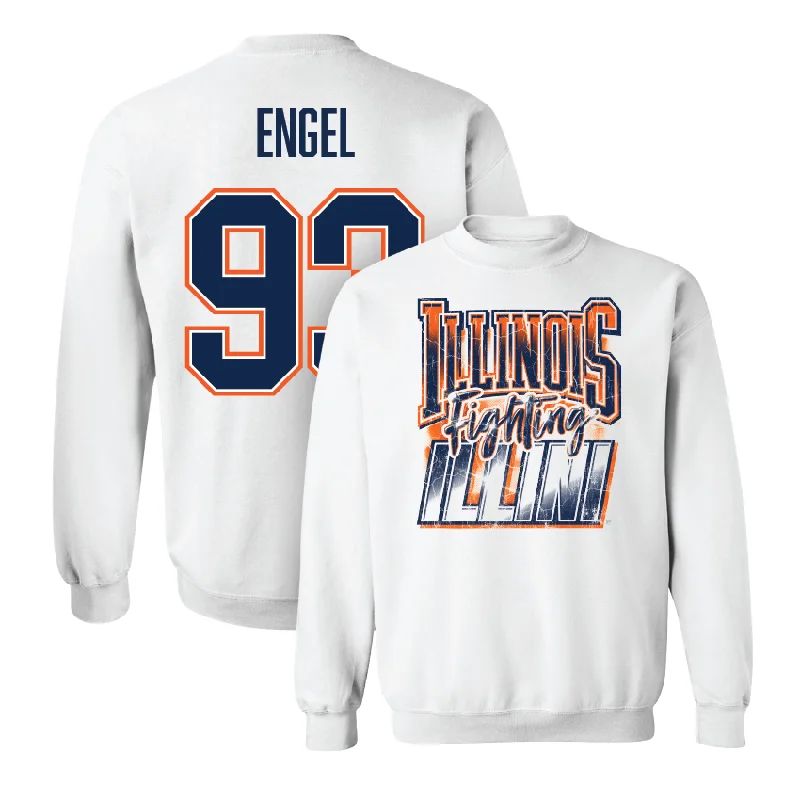 long sleeve insulated jacket-Illinois White Graphic Crew - Henry Engel