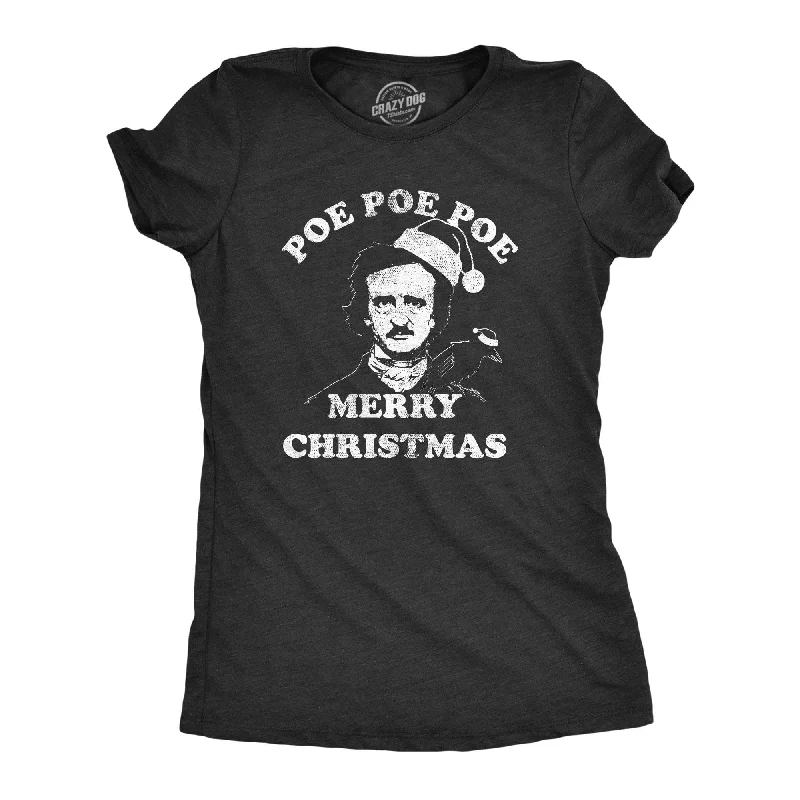 love T-shirt-Poe Poe Poe Merry Christmas Women's T Shirt