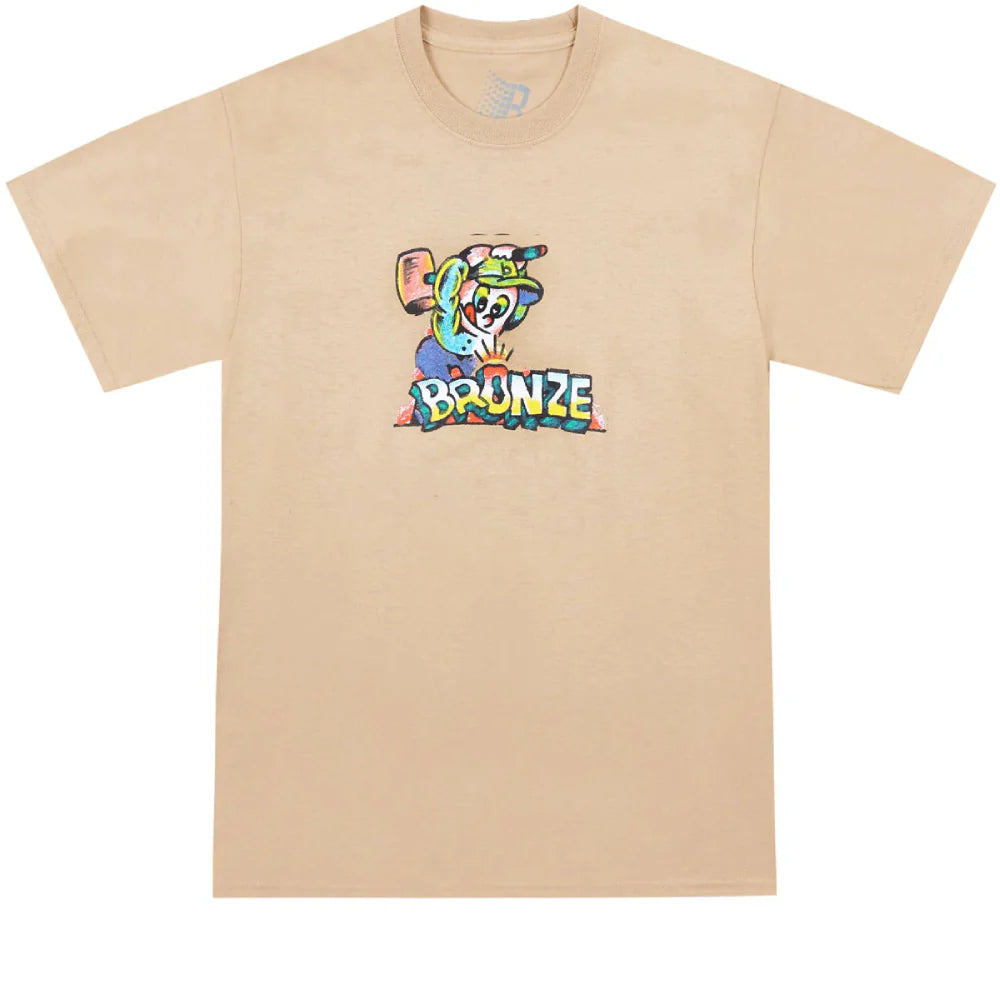 personalized T-shirt-Bronze 56k - Mallet Tee - Sand