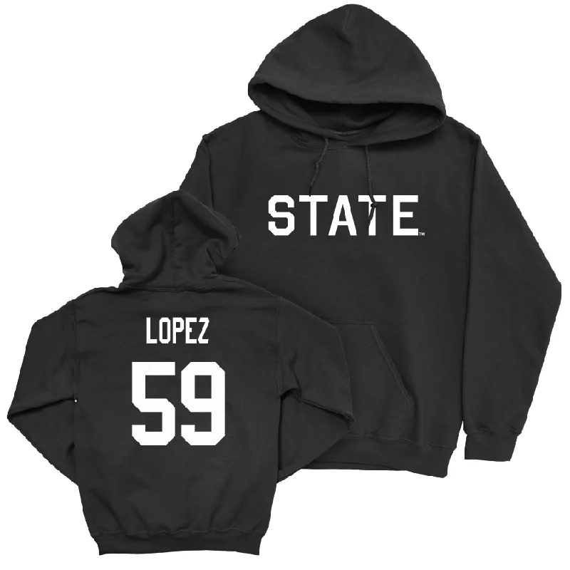 Casual hoodie-Football Black State Hoodie   - Alex Lopez