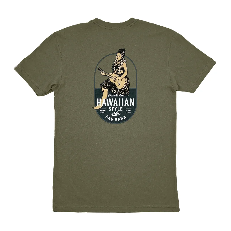 men’s T-shirt-GUITAR LADY TEE