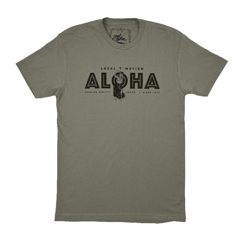 printed graphic T-shirt-HULA ALOHA TEE