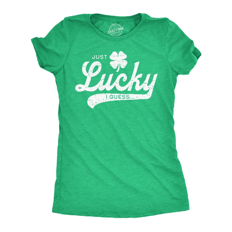 neon T-shirt-Just Lucky I Guess Women's T Shirt