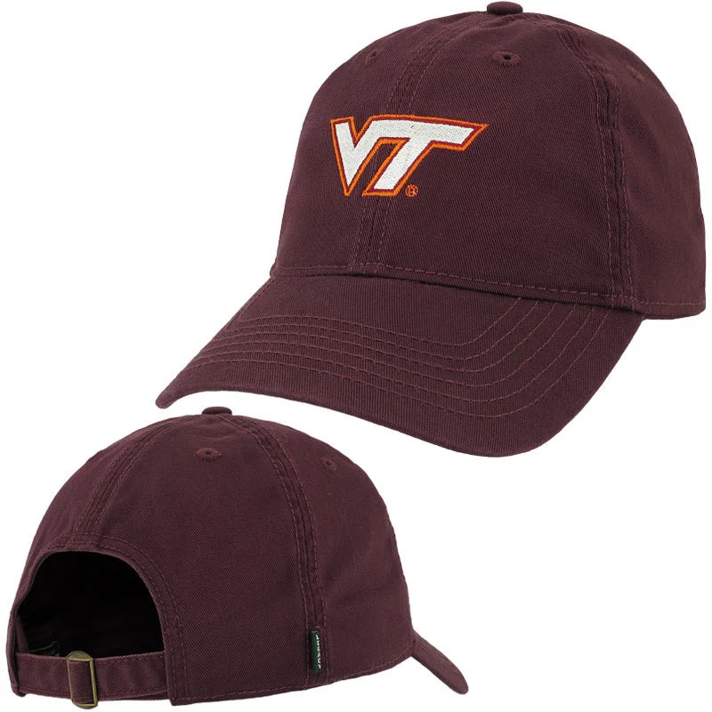 Fashion hats-Virginia Tech Logo Hat: Maroon by Legacy