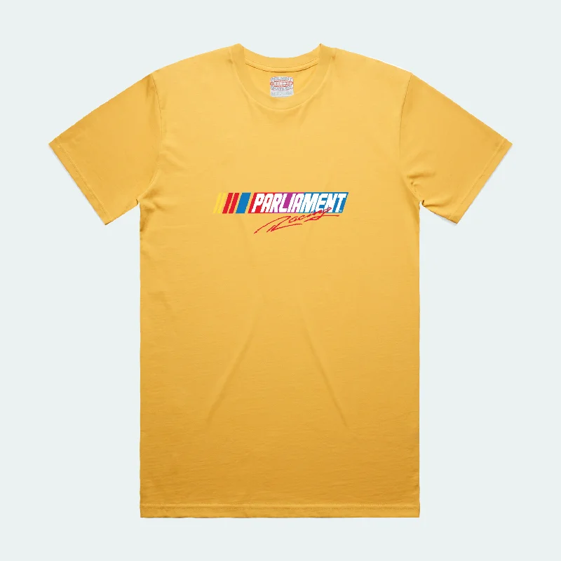 motivational quote T-shirt-Parliament - Speed Tee - Sunset Yellow