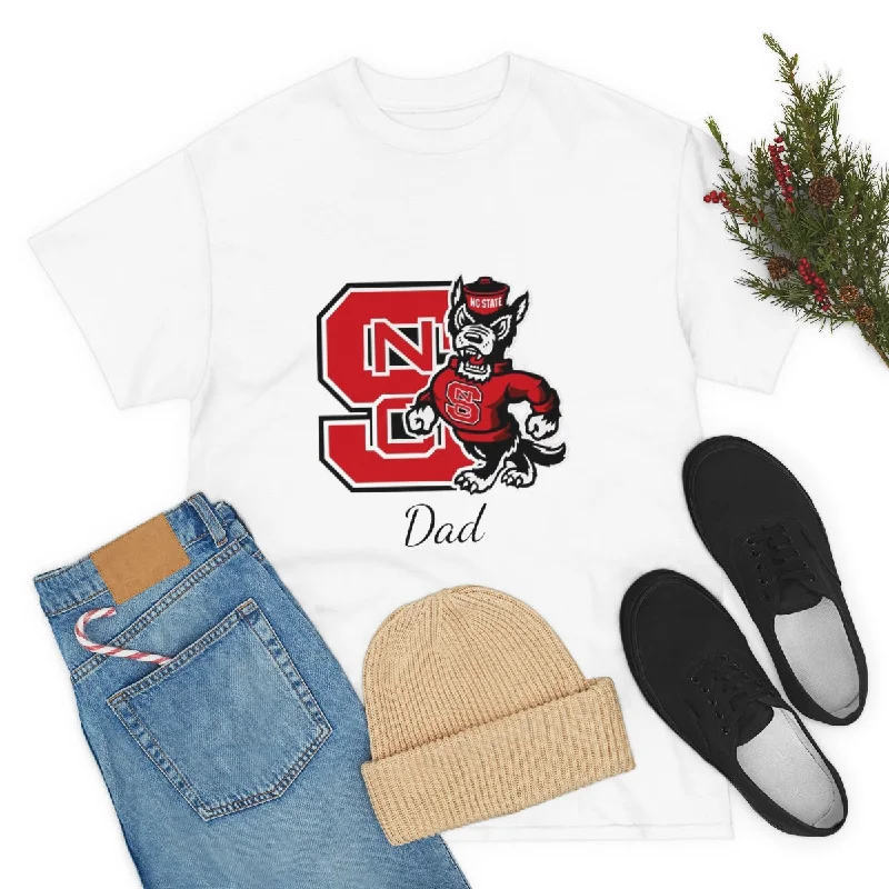 retro print T-shirt-NC State Dad Unisex Heavy Cotton Tee