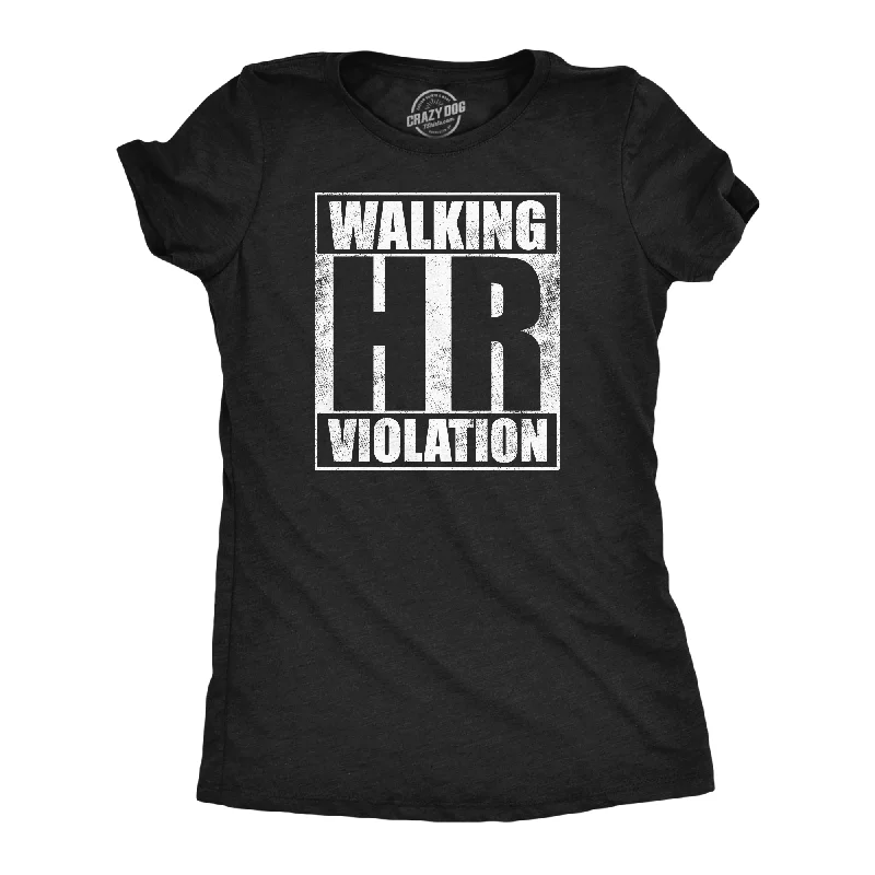 long sleeve T-shirt-Walking HR Violation Women's T Shirt