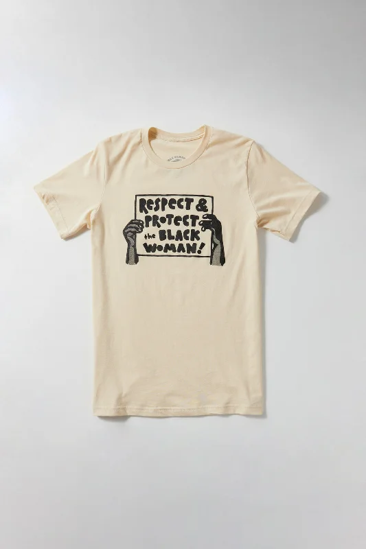 cotton T-shirt-Respect and Protect T-Shirt