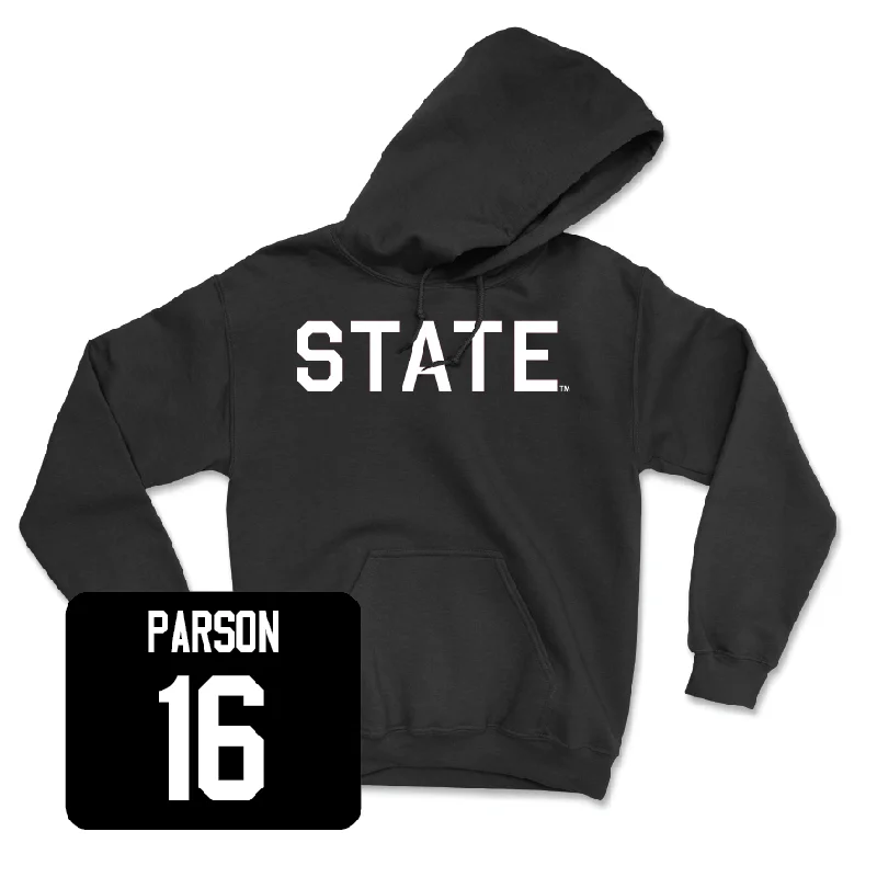 Sherpa hoodie-Football Black State Hoodie - Chris Parson