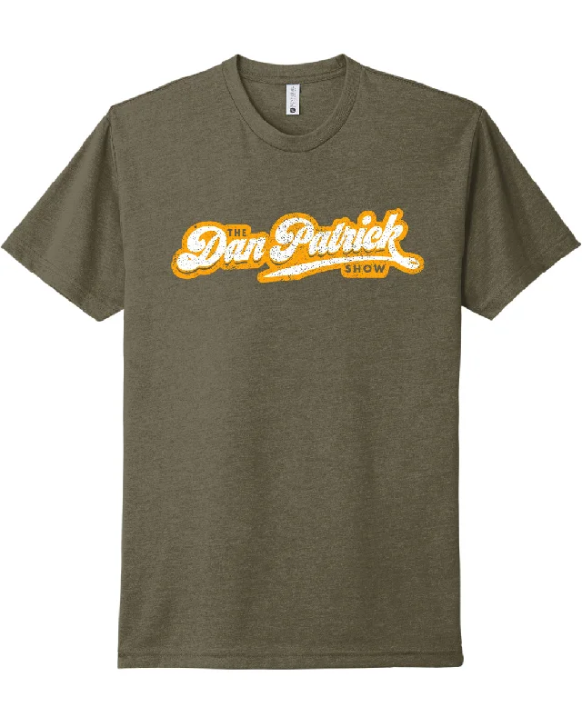 funny design T-shirt-Dan Patrick Logo Military Green T-Shirt