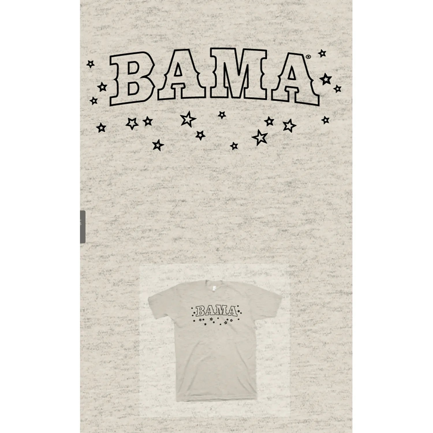 patriotic T-shirt-B-Stream T-Shirt Bama Stars