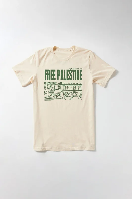 holiday graphic T-shirt-Liberated Zone T-Shirt