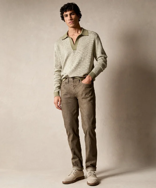 Outdoor pants-Slim Lightweight Japanese Selvedge Jean in Whiskey