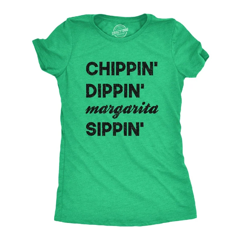 retro T-shirt-Chippin Dippin Margarita Sippin Women's T Shirt