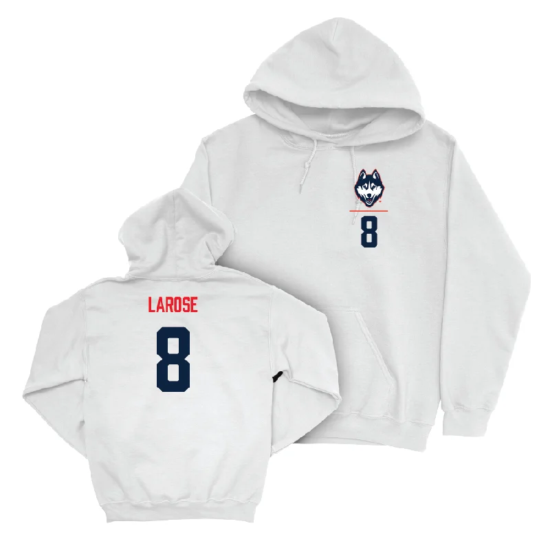 Active hoodie-UConn Baseball Logo White Hoodie  - Jack LaRose