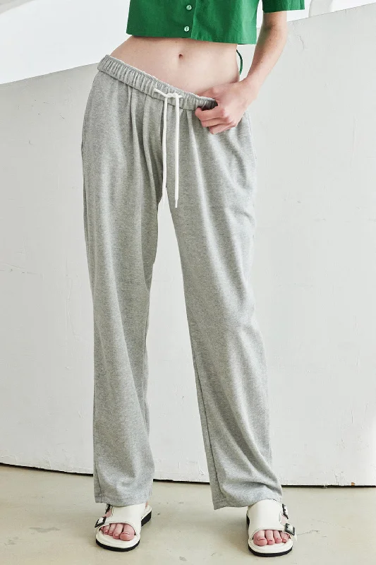 Wide-cut pants-Gabi Wide-leg Sweatpants