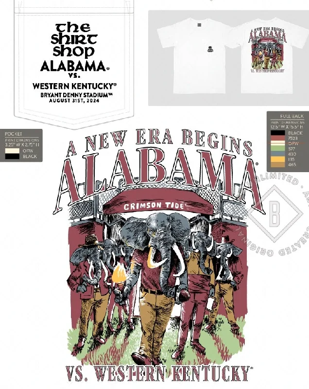 custom T-shirt-The Shirt Shop Alabama vs WKU Gameday T-Shirt