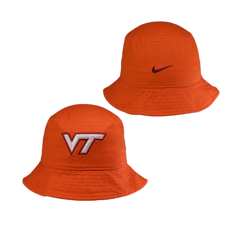 Windproof outdoor hats-Virginia Tech Apex Bucket Hat by Nike