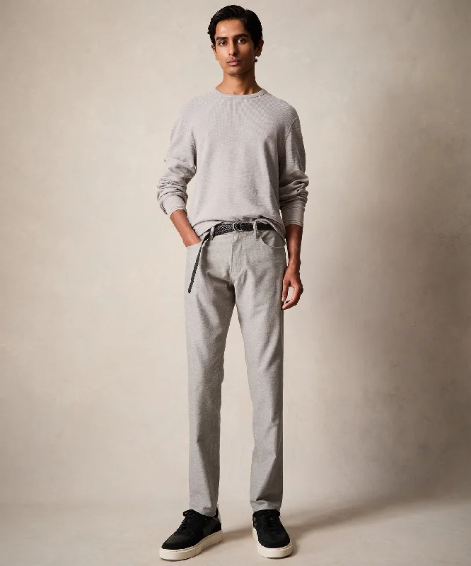 Winter pants-Slim Fit 5-Pocket Camelhair Pant in Graystone