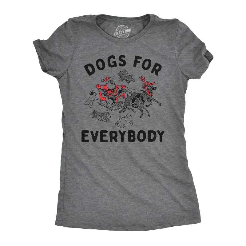 black T-shirt-Dogs For Everybody Women's T Shirt