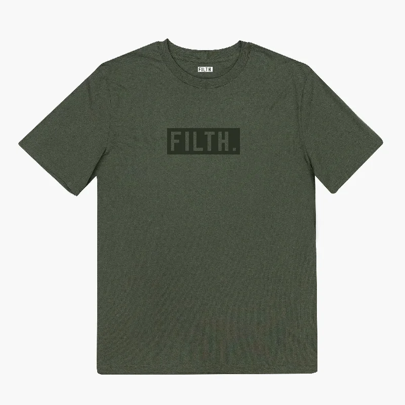 personalized T-shirt-FILTH. T-Shirt - Khaki With Khaki Logo