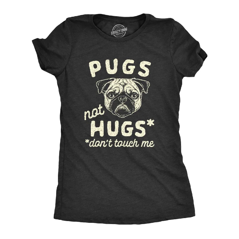 luxury graphic T-shirt-Pugs Not Hugs Coronavirus Women's T Shirt