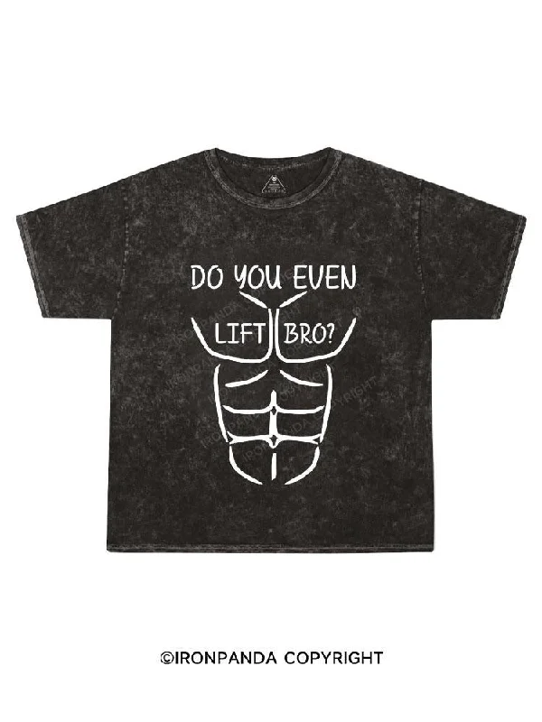 motivational T-shirt-Do You Even lift Bro Kids Washed T-Shirt