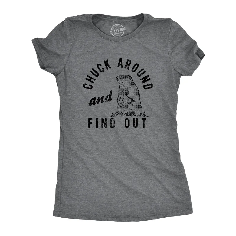 cartoon T-shirt-Chuck Around And Find Out Women's T Shirt