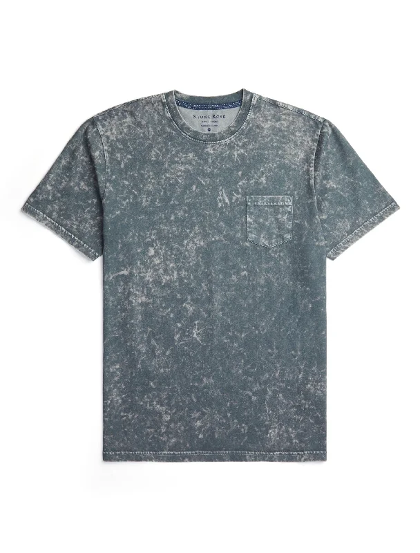 festival T-shirt-Grey Acid Short Sleeve Crewneck T-Shirt