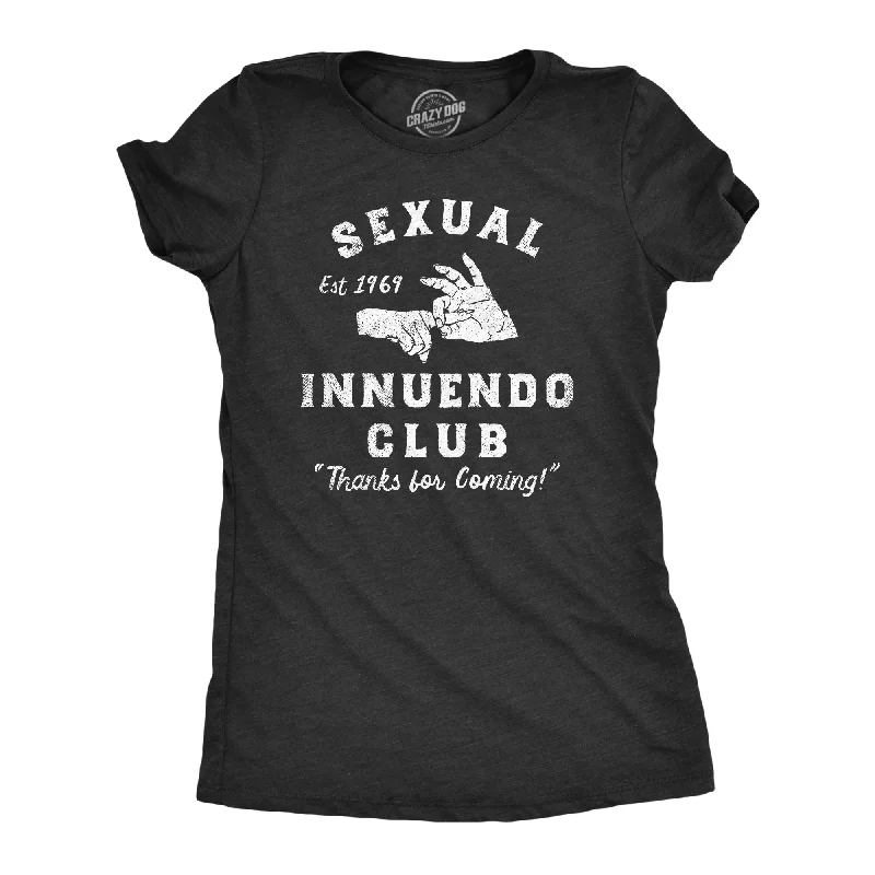 women’s T-shirt-Sexual Innuendo Club Thanks For Coming Women's T Shirt