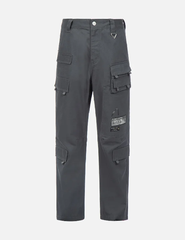 Tapered pants-Multi Pockets Cargo Pants