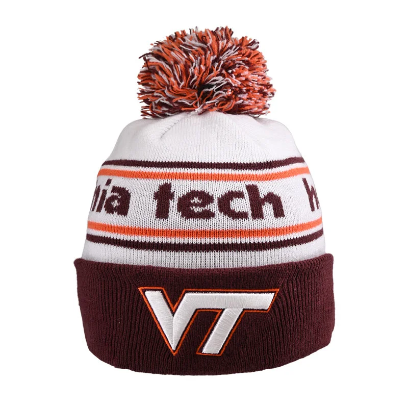 Sun shading hats-Virginia Tech Banded Beanie by New Era