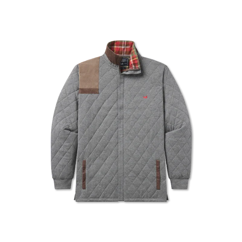 Round neck jacket-Carlyle Sporting Jacket - Heather