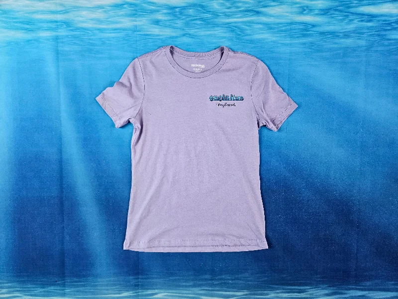 eco-conscious T-shirt-Ladies Relaxed Blue Fade Icon Tee