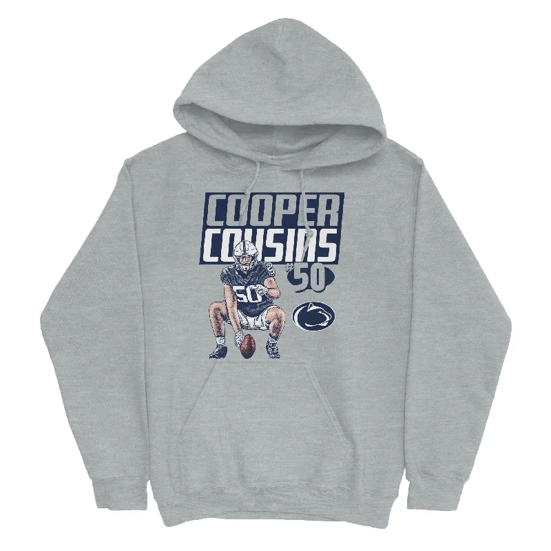 Trendy hoodie-EXCLUSIVE RELEASE: Cooper Cousins Block Name Sport Grey Hoodie