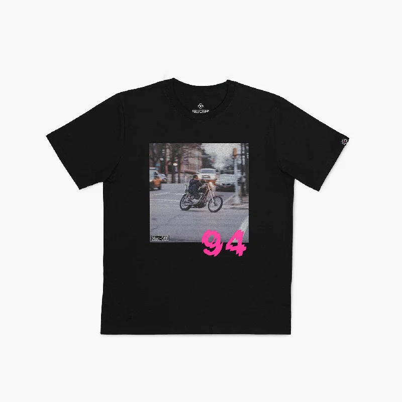 tie-dye T-shirt-Black Downtown Moto T-Shirt