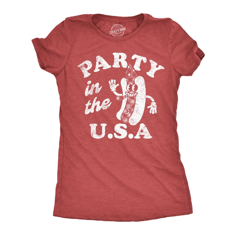 lightweight T-shirt-Party In The USA Women's T Shirt