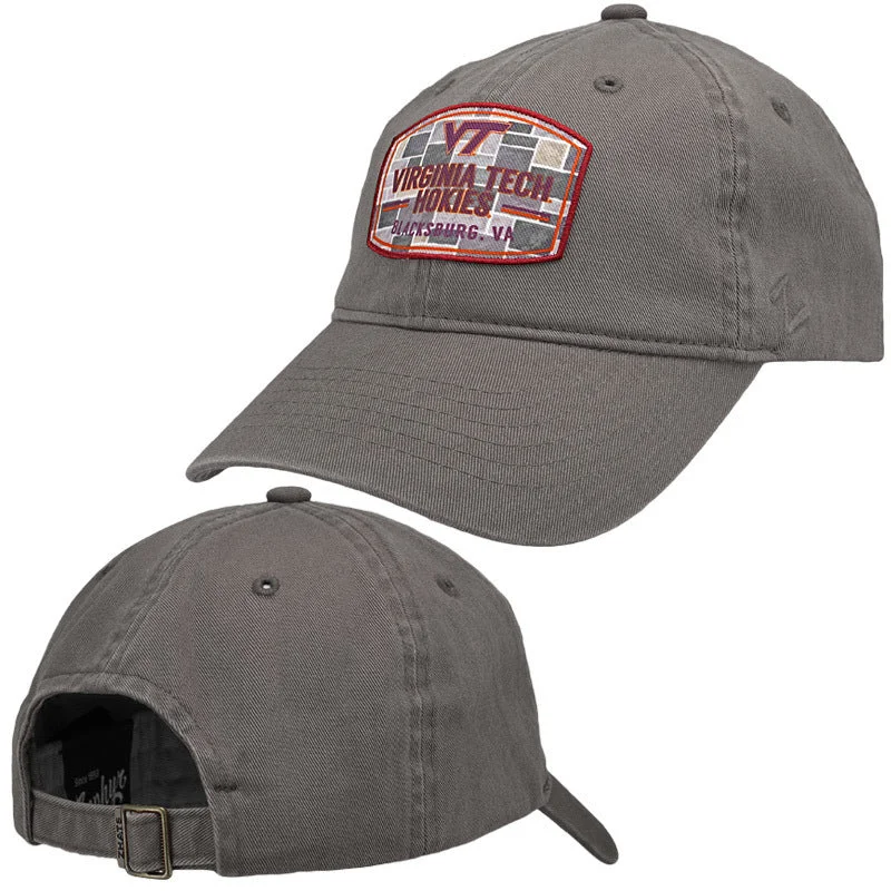 Spring summer hats-Virginia Tech  Hokie Stone Patch Hat: Gray by Zephyr