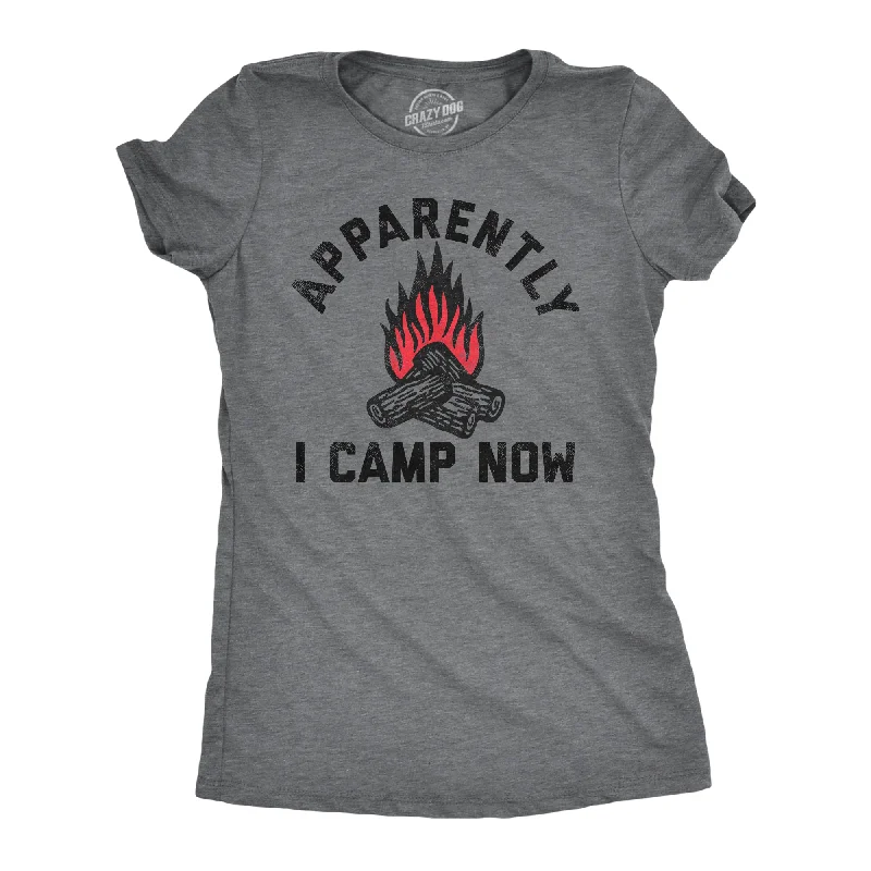 vintage band T-shirt-Apparently I Camp Now Women's T Shirt