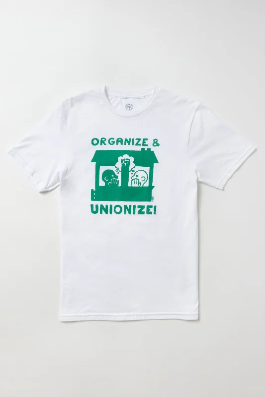 plain T-shirt-Organize and Unionize T-Shirt