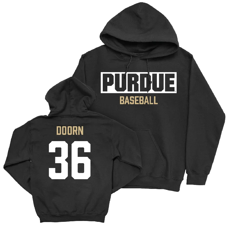 Premium hoodie-Baseball Black Staple Hoodie - Carter Doorn | #36