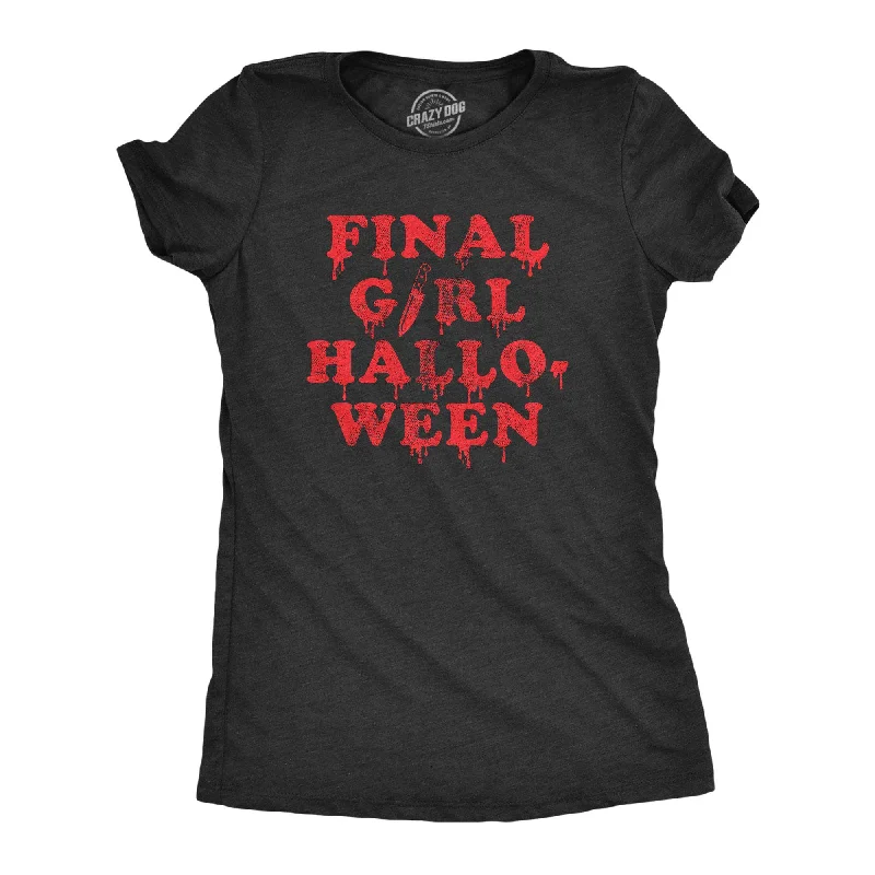 short sleeve T-shirt-Final Girl Halloween Women's T Shirt