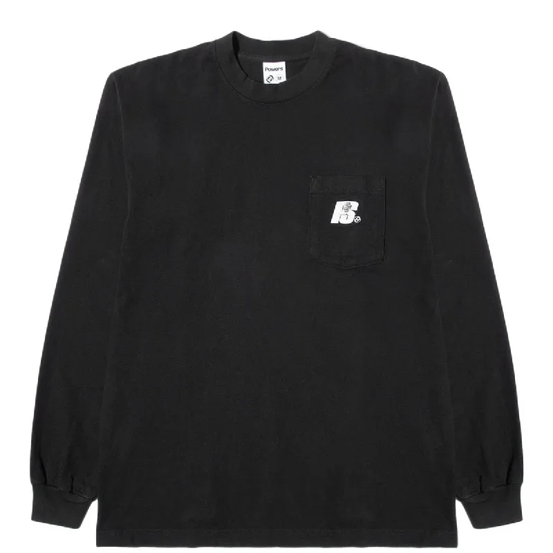 personalized T-shirt-PATCH HEAVY L/S POCKET TEE