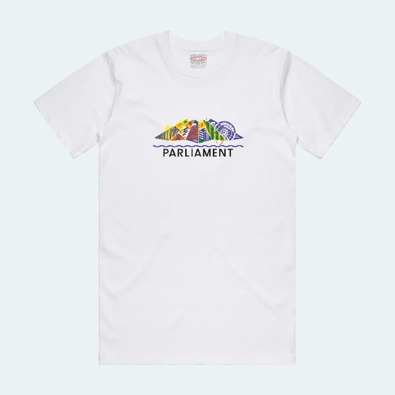 retro print T-shirt-Parliament - Expo Tee - White